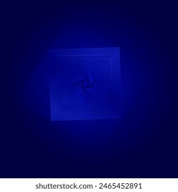 Abstract blue background with squares colored with a blue gradient, vector illustration