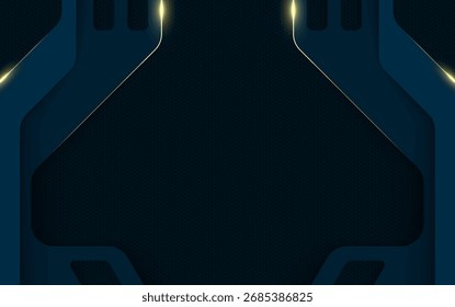 Abstract blue background with squares and digital technology design