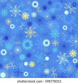 Abstract blue background with stars