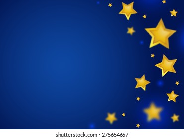 Gold Stars On A Blue Background Images Stock Photos Vectors Shutterstock