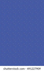 Abstract blue background with stars, flashes, dots, rings. Vector seamless pattern with geometric figures. Hipster fill. Color image. Holiday composition. Multipurpose backdrop. Blank for workspace.