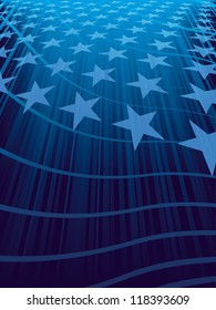 abstract blue background stars with perspective effect