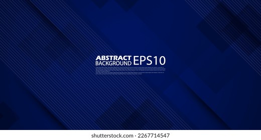 fondo azul abstracto con líneas rectas. tecnología de ilustración moderna. eps10 vectoriales