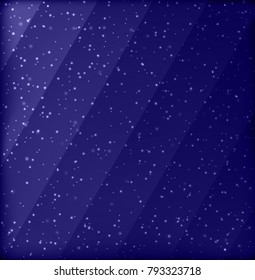 Abstract Blue Background with Stripes. Vector  Banner.