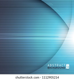 Abstract blue background with strips modern vector illustration