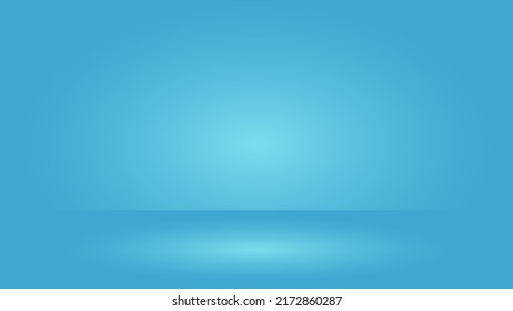 fondo azul abstracto con iluminación de estudio y espacio en blanco para el fondo de pantalla de producto