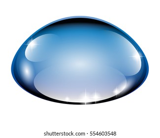 Abstract blue background stylized as a liquid, vector illustration