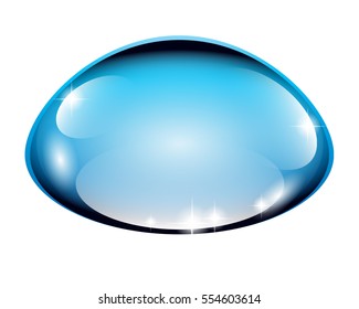Abstract blue background stylized as a liquid, vector illustration