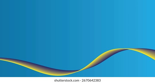 Abstractas fondo azul con sutil diseño de onda amarillo y púrpura. Perfecto para negocios y tecnología.