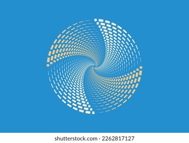 abstract blue background with swirl