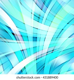 Abstract blue background with swirl waves. Abstract backdrop design.  Eps 10 vector illustration