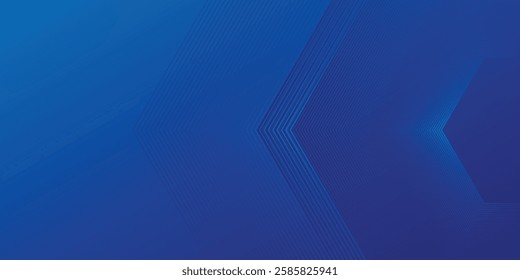 Abstract Blue Background Tech Finance Fintech With Lines Hexagon Abstract Pixel Pattern. Abstract Business Tech Illustration Abstract Modern