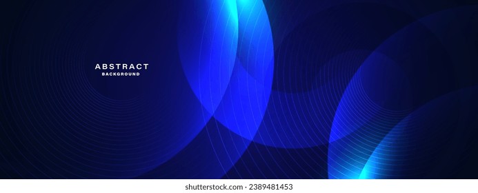Abstract blue background, technology hi-tech futuristic template. Vector illustration