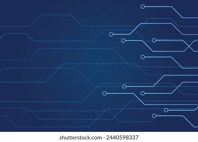 abstract blue background technology pattern circuit vector design template