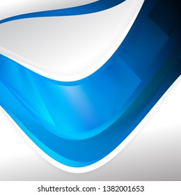 Abstract Blue Background Template Image