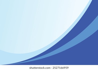 Abstract blue background template with white space