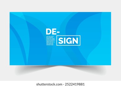 Abstract blue background templates design