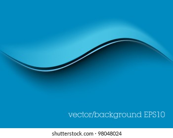 abstract blue background / texture / web / paper cutout /