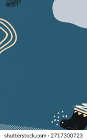 Fondo azul Abstractas con una superficie azul texturizada. El fondo presenta líneas onduladas y Formas en tonos azules y beige. Fondo con Vector de espacio de copia.