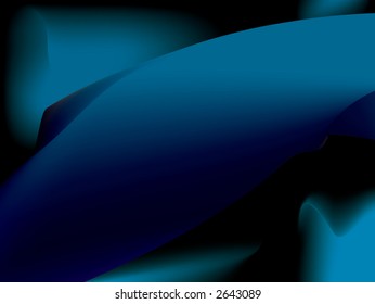 Ein abstrakter blauer Hintergrund, der von Gas beeinflusst wurde