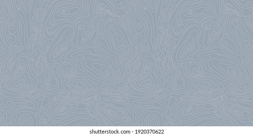 Abstract blue background with thin lines topographic map Vector illustration. Seamless Pattern