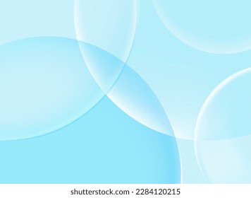 Resumen de fondo azul con círculos transparentes