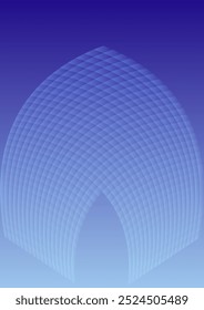 Abstract blue background with transparent elements