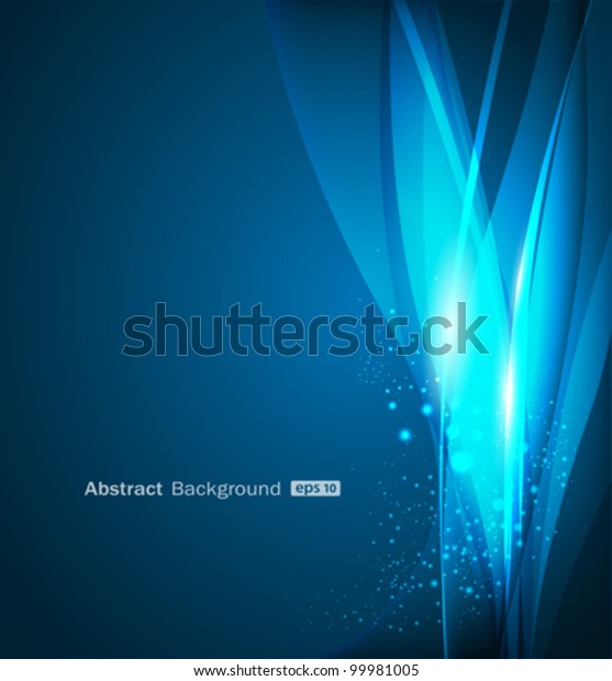 Abstract Blue Background Transparent Shape Vector Stock Vector (Royalty