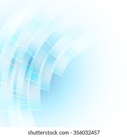 abstrakter blauer Hintergrund mit transparenten Formen