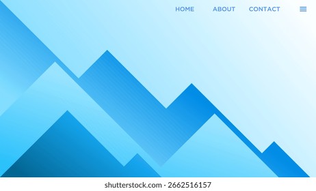 ABSTRACT BLUE BACKGROUND WITH TRIANGLE GEOMETRIC SHAPES GRADIENT COLOR DESIGN VECTOR TEMPLATE GOOD FOR MODERN WEBSITE, WALLPAPER, COVER DESIGN