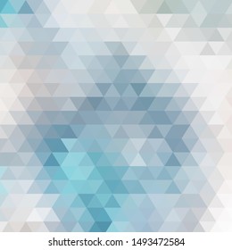 abstract blue background with triangle mosaic - vector