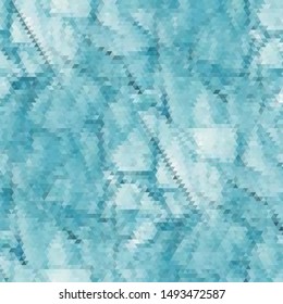 abstract blue background with triangle mosaic - vector