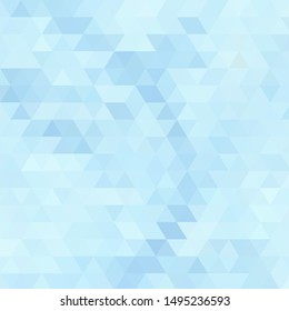 abstract blue background with triangle mosaic - vector