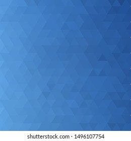 abstract blue background with triangle mosaic - vector