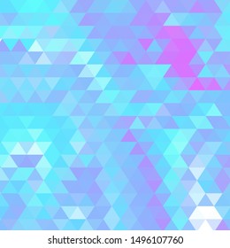 abstract blue background with triangle mosaic - vector