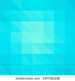 abstract blue background with triangle mosaic - vector