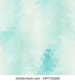 abstract blue background with triangle mosaic - vector
