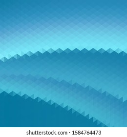 Abstract blue background with triangle mosaic 