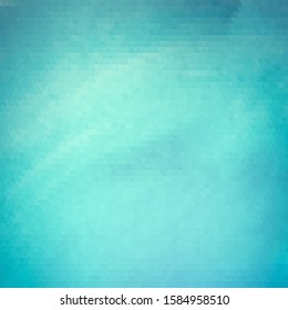 Abstract blue background with triangle mosaic 