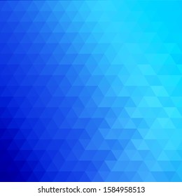 Abstract blue background with triangle mosaic 