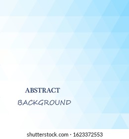 Abstract blue background with triangle mosaic. Vector background.