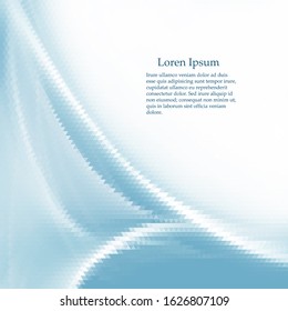 Abstract blue background with triangle mosaic. Vector background.