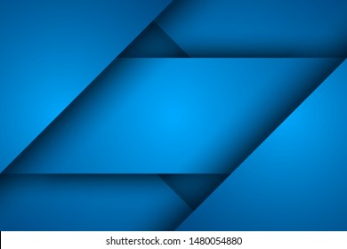 Abstract blue background, triangle overlay
