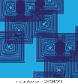 Abstract blue background, triangle overlay
