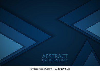 Abstract Blue background with triangles 