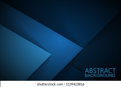 Abstract Blue background with triangles 