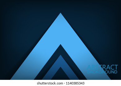 Abstract Blue background with triangles 