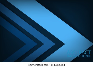 Abstract Blue background with triangles 