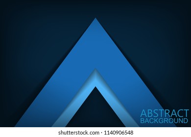 Abstract Blue background with triangles 