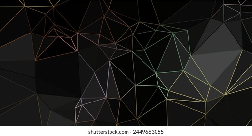 abstract blue background with triangles and connected dots plexus mesh backdrop